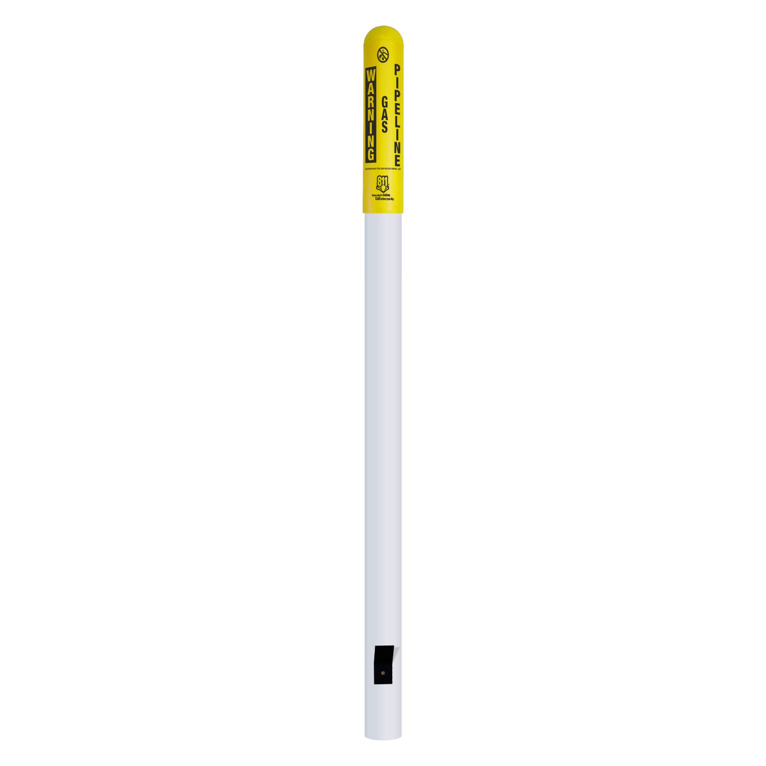 Warning Petroleum Pipeline Bullet Marker